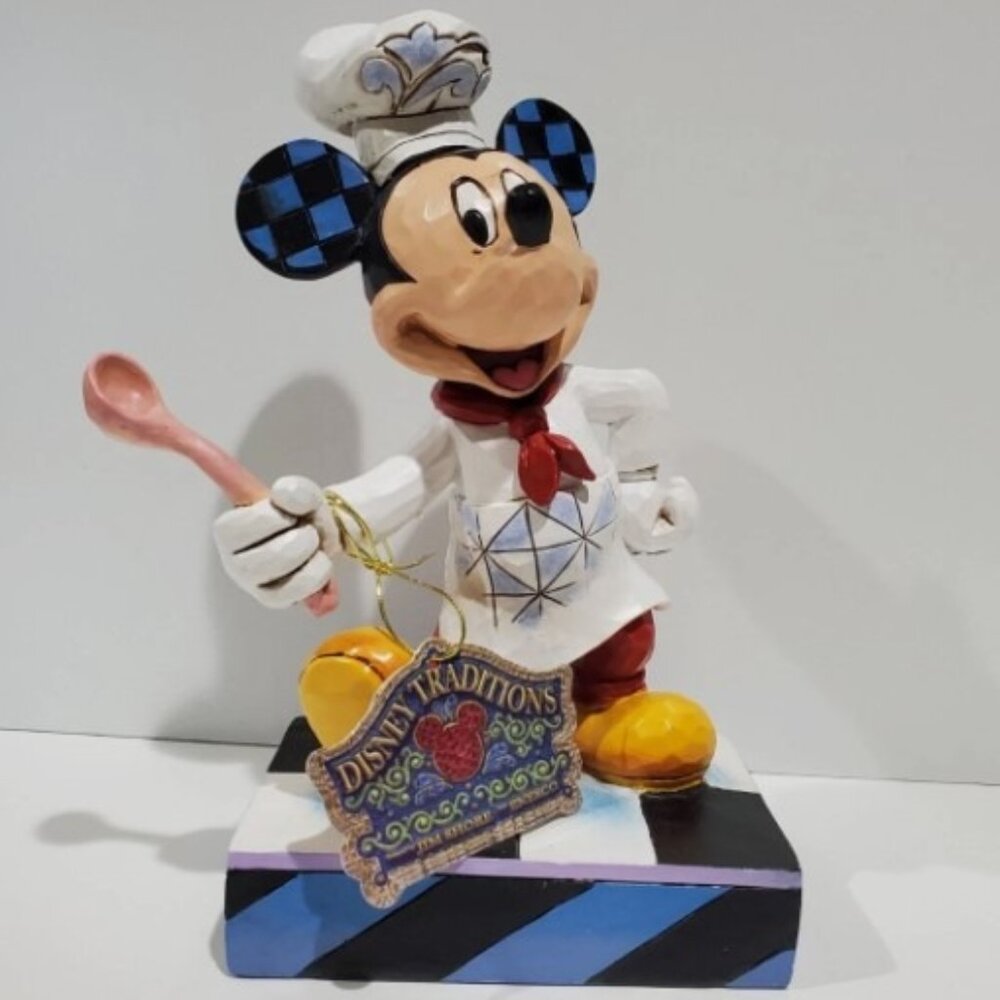 Disney Traditions Jim Shore Mickey Mouse Bon Appetit Chef Cook Figurine NIB